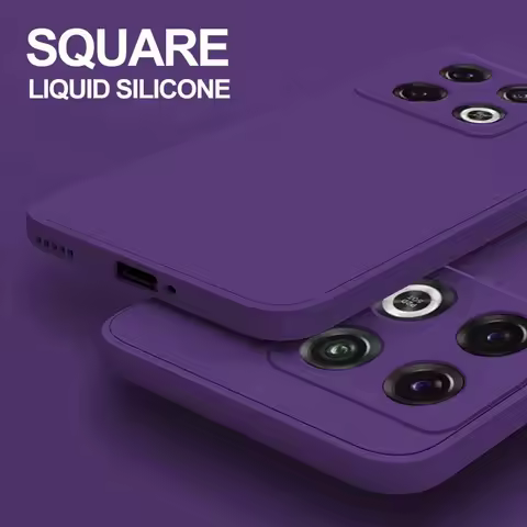 For Oneplus 5 5t 6 6t 7 7T 8 9 Pro Square Liquid Silicone Case For One Plus 9 9R 9rt 10 Pro 10R 11 1
