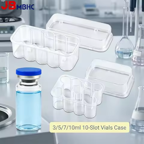 10 Slots Insulin& Peptide Case for Fridge, 3/5/7/10ml Insulin & Semaglutide Bottle Holder, GLP-1 Via