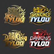 CS Game Sticker, Computer Shell Decoration Sticker, Danking Metal Sticker, cncs, tyloo, donk Gold St