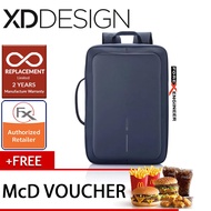 XD Design Bobby Bizz Anti-Theft Backpack & Briefcase ( Navy ) + FREE Mc Donalds Cash Voucher