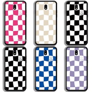 Black and white plaid pattern, Epoxy process tpu frame case for Samsung J5 2017 J530
