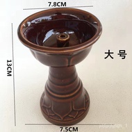 🚓Oil Lamp Retro Kerosene Lamp Fuel-Saving Lamp Ceramic Tile Lamp Buddha Worship Lamp Folk-Custom Ever Lamp Tung Oil Cand