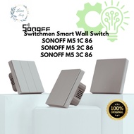 Sonoff M5-1C-86/M5-2C-86/M5-3C-86/M51C86/M52C86/M53C86 SwitchMan Wifi Smart Wall Button-Black