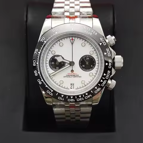 New Men Quartz Watch VK64 39.5mm 316L Stainless Steel 50M Waterproof Luminous Sapphire VK64 Sport Wa