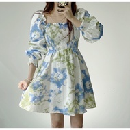 [8320] Tie-Dye Short Dress