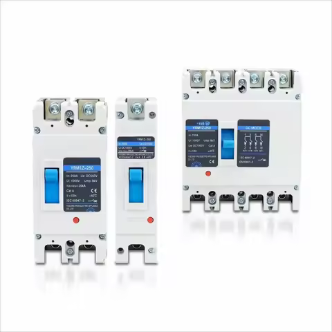 2P 250A 500Vdc 3P 400A 750Vdc Circuit Breaker for 24V 48V Dc Battery Storage System