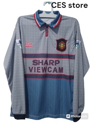 jersey baju olahraga sport bola retro man united scholes