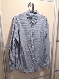 Polo Ralph Lauren Classic Twill Long Shirt Shirts Blue White Size L 藍白 格仔 恤衫 Supreme Wtaps Nautica ⚠