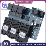Ethernet Fiber Switch 100M PCBA Board Optic Media Converter 20Km 3 Fiber 3 RJ45 Support RPOE Simplex