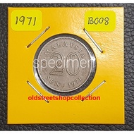 [Coin] Syiling Malaysia 20 Sen 1971 Parlimen