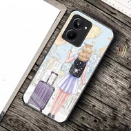Softcase Glass Kaca Realme 10 [M08] Travel - HP Realme 10  - kesing HP Realme 10  - Case HP Realme 1