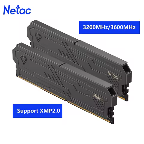 Netac Memoria Ram 8GX2 16GX2 DDR4 Ram UDIMM 3200MHz 3600MHz Dual Channel Memory Ram High Speed DDR5 