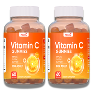 MEGA.C Vitamin C 60 gummies Immunity Boost for Adults & Kids Ascorbic Acid Vegan & Gluten-Free