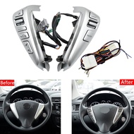 (NUQR) Car Steering Wheel Switch Button Cruise Control Button for TIIDA SENTRA Livina SUNNY ALMERA 2