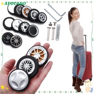 AVOCAYY Suitcase Wheels, with Screw Suitcase Parts Axles Replace Wheels, Portable PU Replacement Travel Luggage Wheels Luggage Accessories