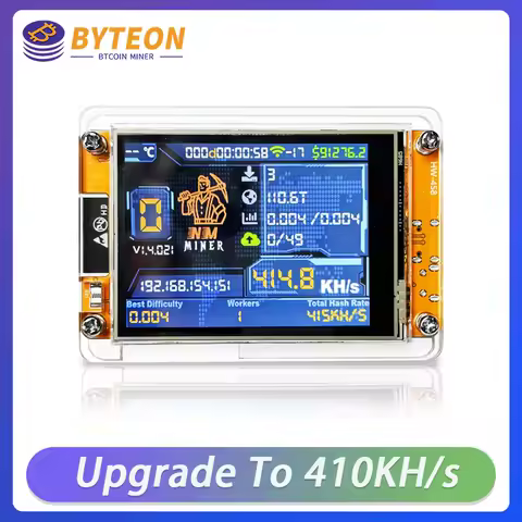 NerdMiner V2 Bitcoins Miner 55-410KH/s Asic Btc Miner Asik Mining Crypto Miners Solo Bitcoin Mining 