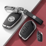 Alloy Remote Key Cover Case For MG MG5 MG4 MG6 MG S GT ZX EV VS ZS HS Keychain Car Accessories