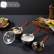 Mini Milk Sauce Pan Stainless Steel 410 Dual Drainage