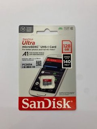Sandisk 128GB 全新原裝香港行貨記憶卡 Ultra A1 R:140MB Class10 TF MicroSDXC Card SDSQUAB-128G-GN6MN