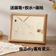 Dog Hair Couple Handmade diy Hollow Photo Frame Table Collection Commemorative Meaning Profound Pet 