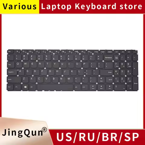 NEW FOR Lenovo Ideapad 110-15 110-15ACL 110-15AST 110-15IBR Russian RU Black Laptop Keyboard