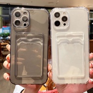 Ultra Thin Clear Black Card Package Phone Case Cover For Redmi Note 11 11s 10 10s 9 9s 8 Pro Max 10C