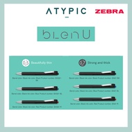 Zebra Blen U Oil Based Ballpoint Pen (0.5mm/ 0.7mm) Black/Blue/Red ink