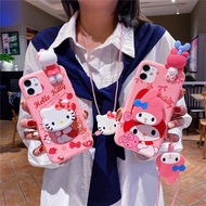 3D Cartoon Kitty Melody Phone Holder Case For Samsung Galaxy A70S A11 A21S A21 A31 A51 A71 A02 A02S 