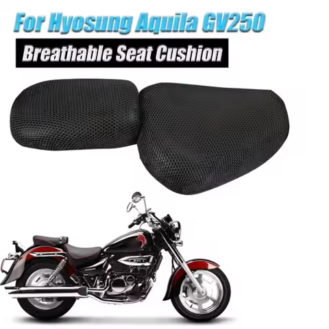 Motorcycle Breathable Seat Cushion Cover Protector Guard 3D Sunscreen Mesh Pad Protection For Hyosun