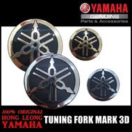 YAMAHA ORIGINAL Y15ZR V1 V2 LC135 V6 V7 TUNING FORK 3D EMBLEM KERAS 3D SILVER GOLD BESAR KECIL