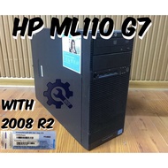 hp HP ProLiant ML110 G7 Tower Server c/w Win server 2008r2