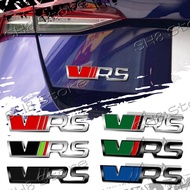 3D Car Metal VRS Logo Front Grille Emblem Body Sticker Rear Trunk Badge Decals Decor For Skoda Octav