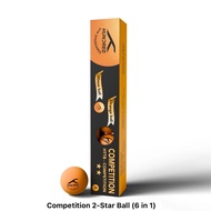 HNDRD TABLE TENNIS BALL (6IN1) HTTB COMPETITION 2 STAR BALL (HEAZ 5M168)