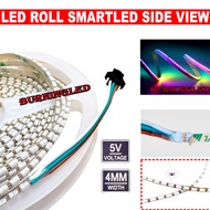 SMARTLED ROLL 5 METER WS2812 SIDE VIEW 4020 RGB 4mm 5 VOLT 144 Led 170 Led 5 METER MATRIX RGB MOTORC