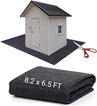 8.2x6.5ft Outdoor Storage Shed Floor Mat, Waterproof Outdoor Carport Mat Soft Patio Furniture Mat Wa