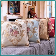 SUMU Pillowcase, Europe Style Jacquard Cushion Cover, 48x48cm Washable Home Decor Decorative Throw P