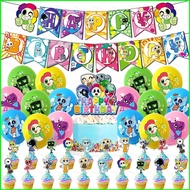 B4 Dandys World  theme kids birthday party decorations banner cake topper balloons set supplies 4B