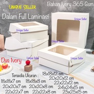White Ivory Box 18x18x8 20x20x8 22x22x8 18x18x12 20x20x12 22x22x12 24x24x12 25x25x15 Full Lamination