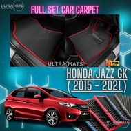 HONDA JAZZ GK ( 2015 - 2021 )CAR MAT CARMAT CAR FLOOR MAT KARPET KERETA ULTRAMAT