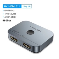 Bộ Chuyển Đổi HDMI Hai Chiều Vention 8K 2.1 1x2/2x1 Cho PS4/5 Xiaomi TV Box Bộ Chia HDMI Hợp Kim Nhô