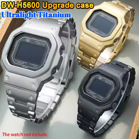 DW-H5600 Brushed matte Bezel case Ultralight Titanium men Watch Watchband For Casio G-Shock DWH5600 