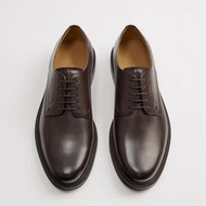 2025 Spain ZARAˉ Family New Zar Zcxy Mens Shoes Brown Versatile Classic Cow Leather Casual Business 