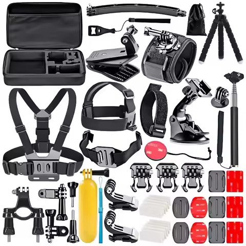 50 in 1 Action Camera Accessory Kit for GoPro Hero 11/10/9/8/7/6/5/4 GoPro Max Fusion Insta360 AKASO