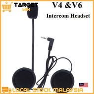 Intercom Headset Accessories Microphone Speaker V4 V6 Helmet Replacement Mount Plate Buckles Klip In