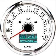 85MM 200KMH/160MPH 3 in 1 GPS Speedometer With GPS Antenna 7 Color Backlight For Motorcycle Marine B