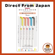 ZEBRA Highlighter, Mile Liner, "Friendly Mild" Colors, 5 Colors, WKT7-N-5C-N (× 2)