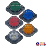 Shiliduo SD4004 12V-24V 2" Universal LED LAMPU TEPI SIDE LAMP Truck Trailer Lorry Bus Side Marker Si