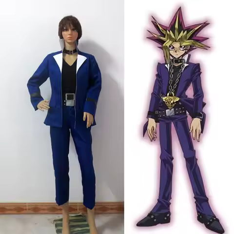 Yu-Gi-Oh! Yu Gi Oh Little Yugi Muto Cosplay Costumes Halloween Party Christmas Custom Made Any Sizes