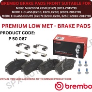 BREMBO DISC BRAKE PAD (FRONT) FOR MERC SLK200 SLK250 [R172] '11-15YR / E-CLASS [W212] (E200, E220, E