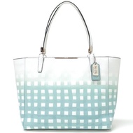 Coach Madison East West Tote Gingham Saffiano Leather 30118 (Preloved)